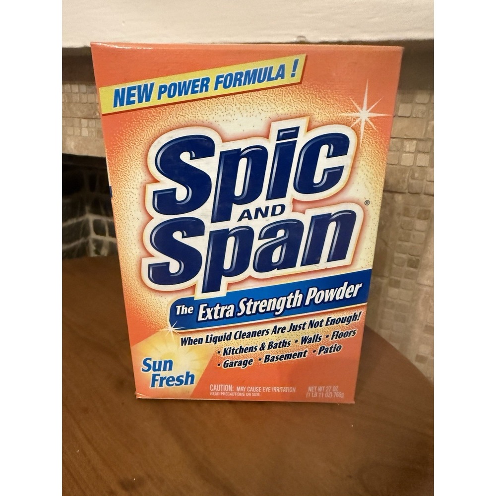 1 Spic and Span Extra Strength Powder Sun Fresh 27 OZ NOS Discontinued 1 Lb 11Oz